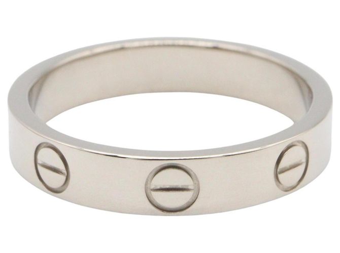 Cartier Mini Love Ring aus 18K Weißgold Silber - Ansicht 2