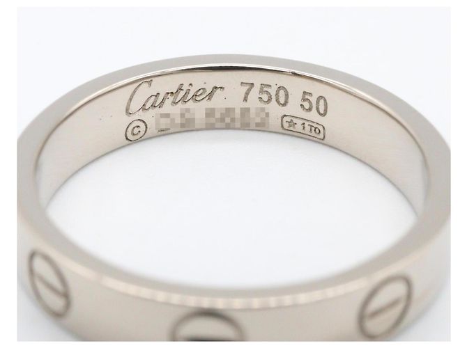 Cartier Mini Love Ring aus 18K Weißgold Silber - Ansicht 3