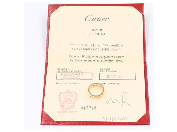 Cartier Love Ring - 18K Gelbgold Diamantring Golden - Ansicht 7