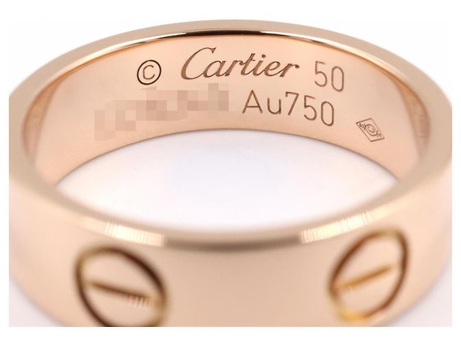 Anello Love Band di Cartier in oro rosa 18K D'oro - vista 3