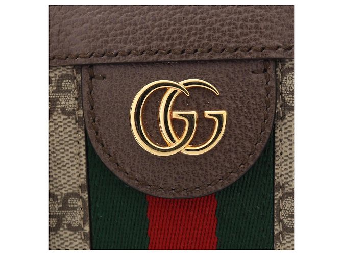 Borsa Tote Piccola Ophidia GG Gucci Marrone Beige - vista 10
