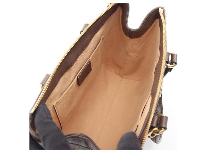 Borsa Tote Piccola Ophidia GG Gucci Marrone Beige - vista 3