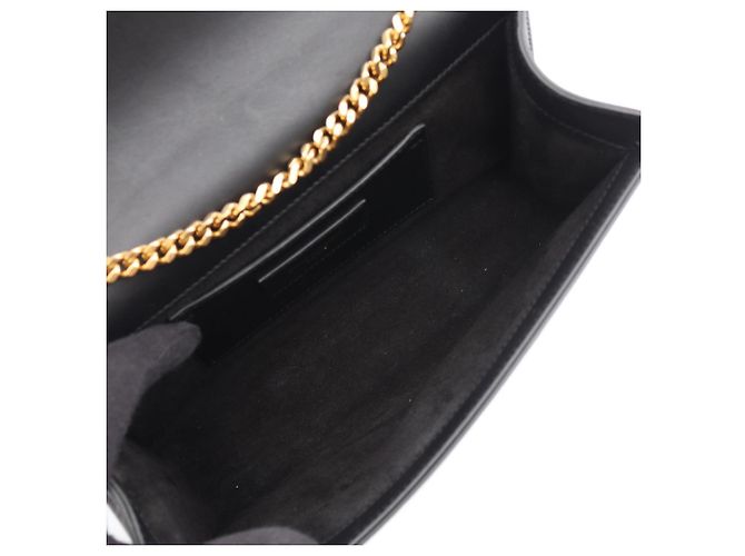 Borsa a tracolla Yves Saint Laurent Paris Kate Monogram Nero - vista 3