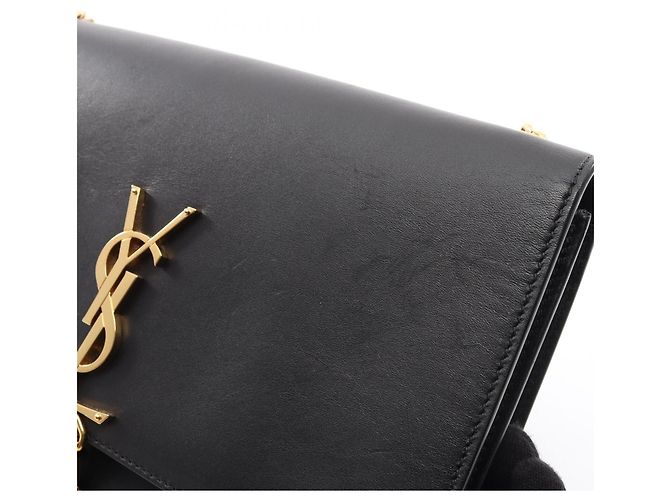 Borsa a tracolla Yves Saint Laurent Paris Kate Monogram Nero - vista 7