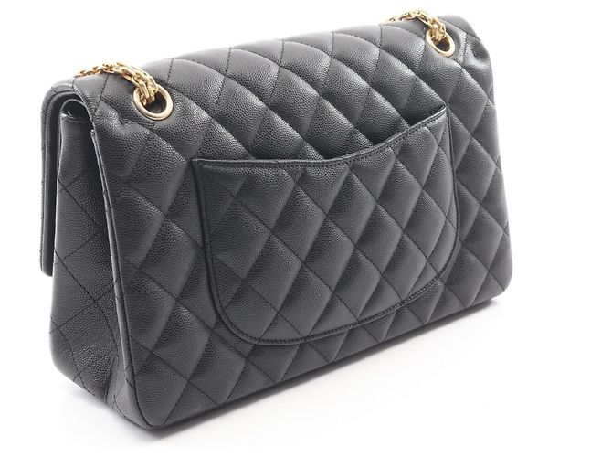 Borsa a tracolla Chanel 2.55 Matelassé V-stitch Double Flap Nero - vista 2