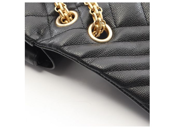 Borsa a tracolla Chanel 2.55 Matelassé V-stitch Double Flap Nero - vista 8