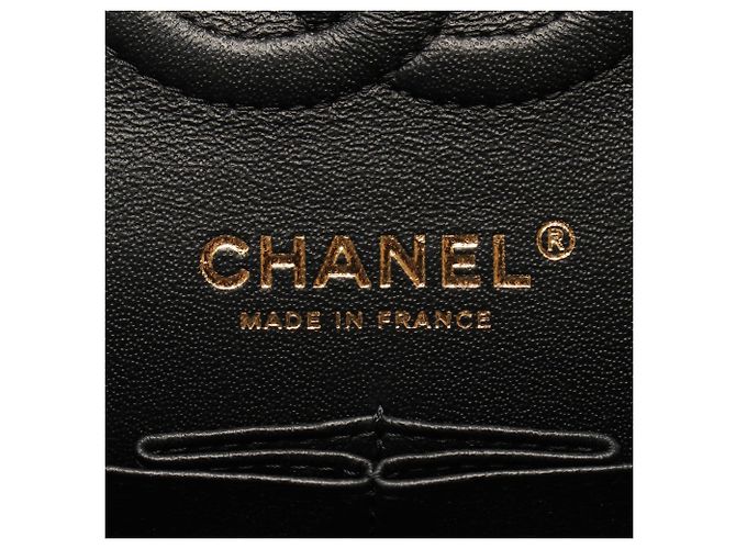 Borsa a tracolla Chanel Chevron V-stitch Double Flap Nero - vista 4