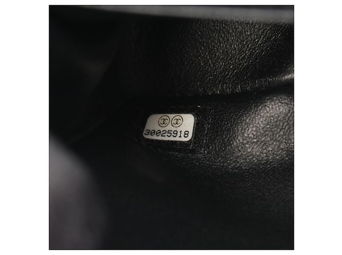 Borsa a tracolla Chanel Chevron V-stitch Double Flap Nero - vista 5
