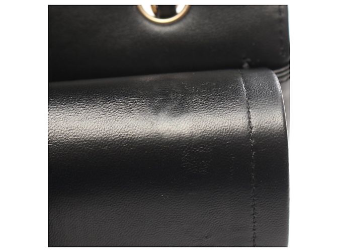 Borsa a tracolla Chanel Chevron V-stitch Double Flap Nero - vista 6