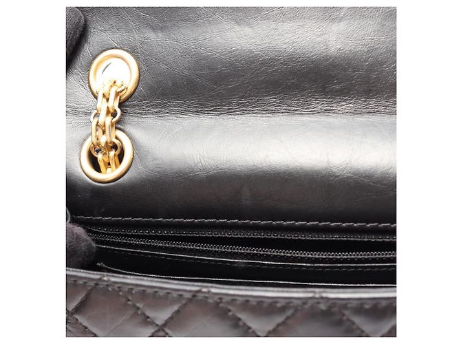 Timeless Borsa a Spalla Chanel 2.55 Mini Matelassé in Pelle Nero - vista 7
