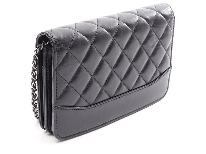 Borsa a Spalla Chanel Gabrielle de Champagne Nero - vista 2