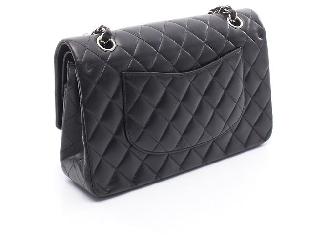 Borsa a Spalla Chanel Matelassé Double Flap Nero - vista 2