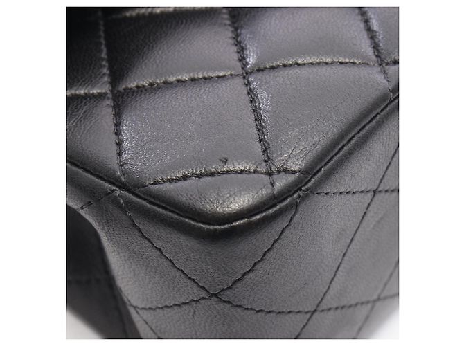 Borsa a Spalla Chanel Matelassé Double Flap Nero - vista 7