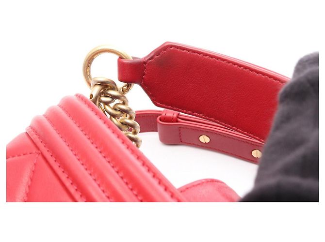 Borsa a tracolla 2-Way Chanel Boy Rosso - vista 10