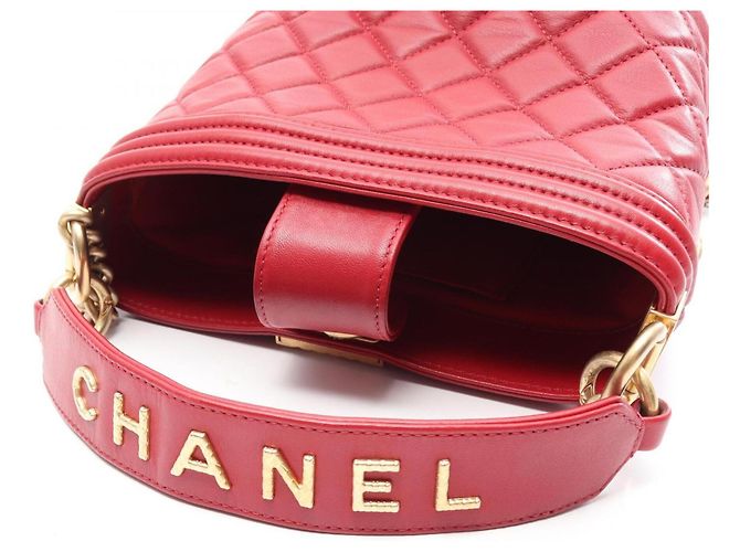 Borsa a tracolla 2-Way Chanel Boy Rosso - vista 11