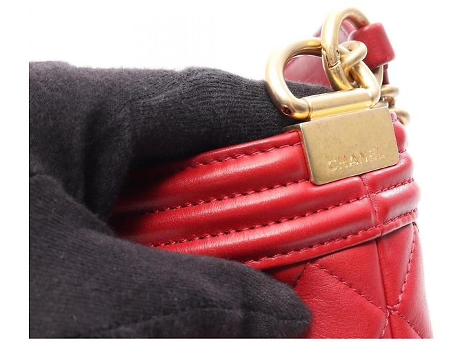 Borsa a tracolla 2-Way Chanel Boy Rosso - vista 8