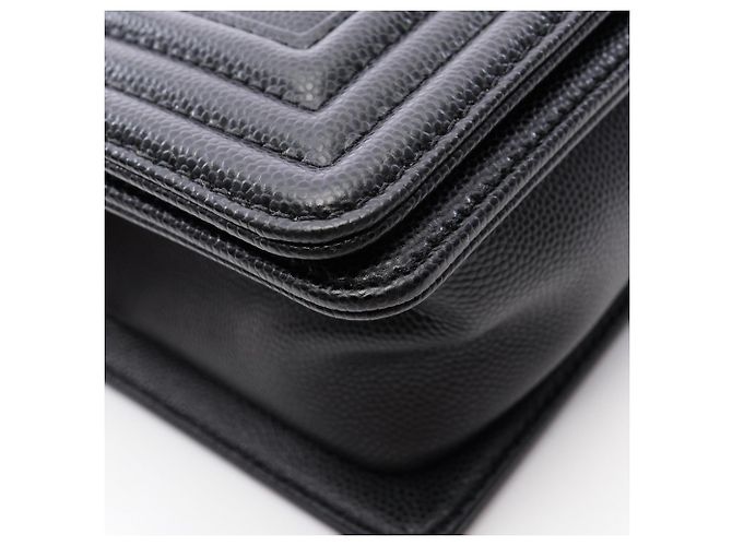 Borsa a Spalla Chanel Boy Small Nero - vista 6