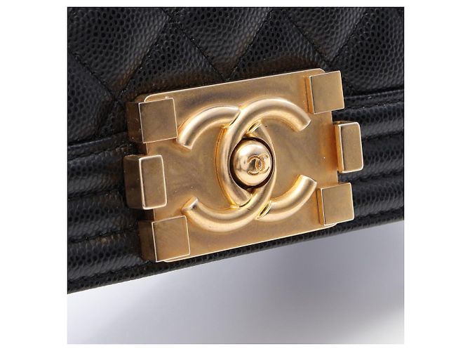 Borsa a Spalla Chanel Boy Small Nero - vista 7