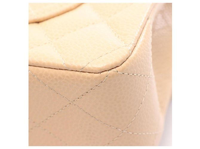 Borsa a tracolla Chanel Matelassé Double Flap Beige - vista 6