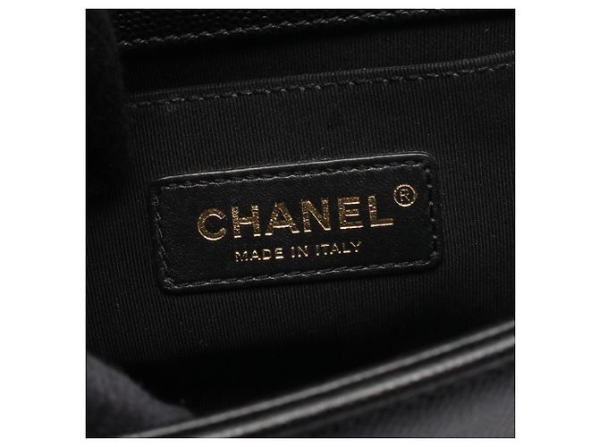 Borsa a Spalla Chanel Boy Small Nero - vista 4