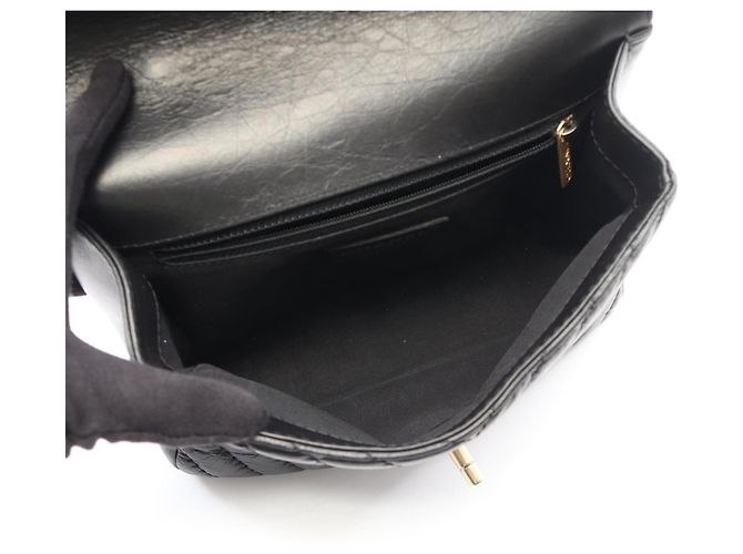 Borsa Chanel Mademoiselle V-stitch Top Handle 2-Way Shoulder Bag Nero - vista 3