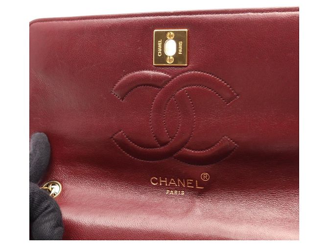 Borsa a tracolla Chanel Mademoiselle in pelle di agnello nera Nero - vista 7
