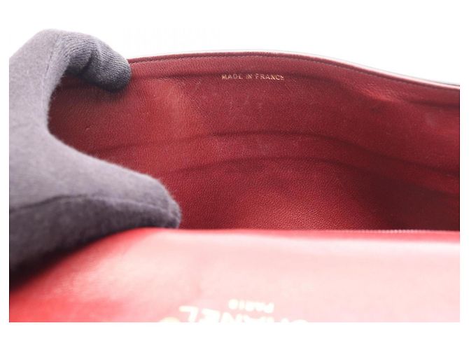 Borsa a tracolla Chanel Mademoiselle in pelle di agnello nera Nero - vista 9