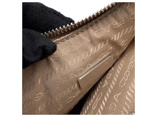 Borsa a Spalla Prada Re-Edition 2005 Beige - vista 11