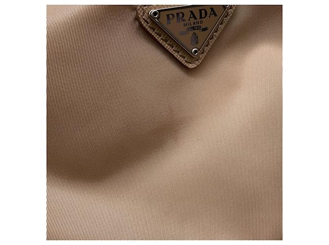 Borsa a Spalla Prada Re-Edition 2005 Beige - vista 7