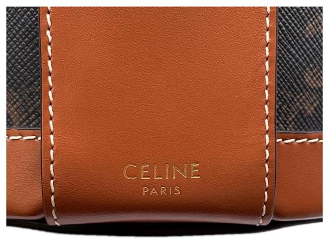 Céline Borsa a tracolla Celine Triomphe Tambour Medium - vista 14