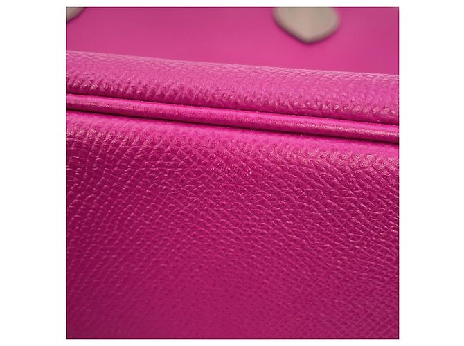 Hermès Borsa Hermes Bolide 31 in Etoupe Gray e Rose Purple Porpora Taupe - vista 8