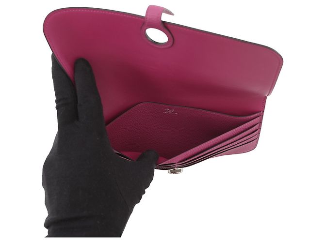 Hermès Hermes Dogon Long Wallet in Rose Purple Lila - Ansicht 5