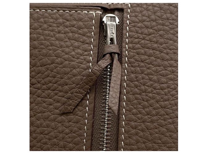 Hermès Dogon Long Wallet in Etoupe Gray Taupe - Ansicht 10