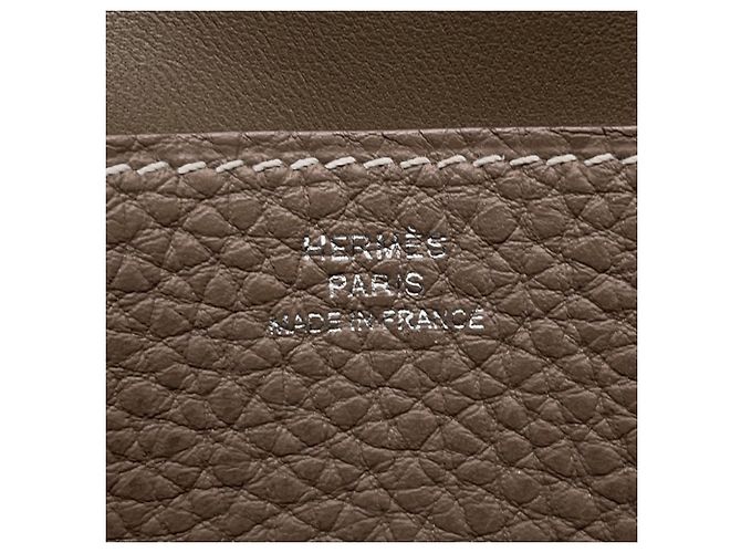 Hermès Dogon Long Wallet in Etoupe Gray Taupe - Ansicht 12