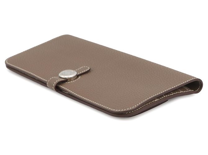 Hermès Dogon Long Wallet in Etoupe Gray Taupe - Ansicht 2