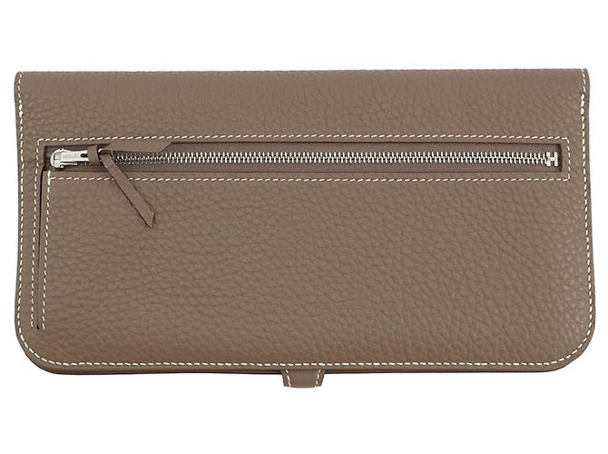 Hermès Dogon Long Wallet in Etoupe Gray Taupe - Ansicht 3