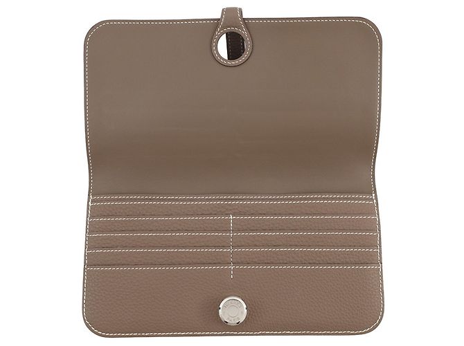 Hermès Dogon Long Wallet in Etoupe Gray Taupe - Ansicht 4