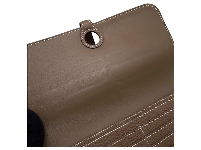Hermès Dogon Long Wallet in Etoupe Gray Taupe - Ansicht 8