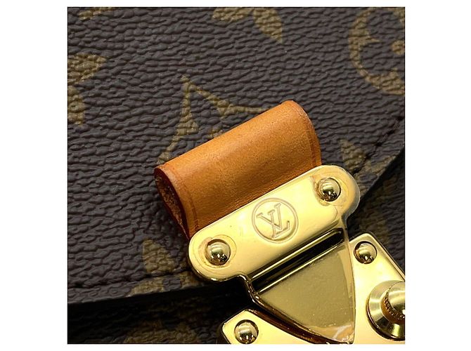 Borsa Louis Vuitton Monogram Pochette Métis MM Marrone - vista 10