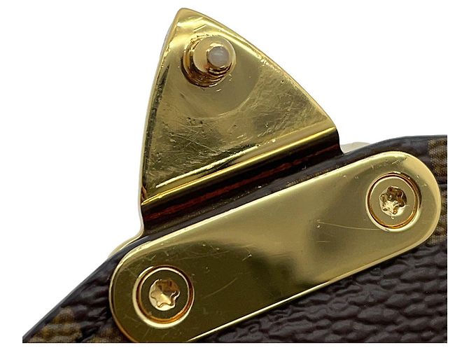 Borsa Louis Vuitton Monogram Pochette Métis MM Marrone - vista 14