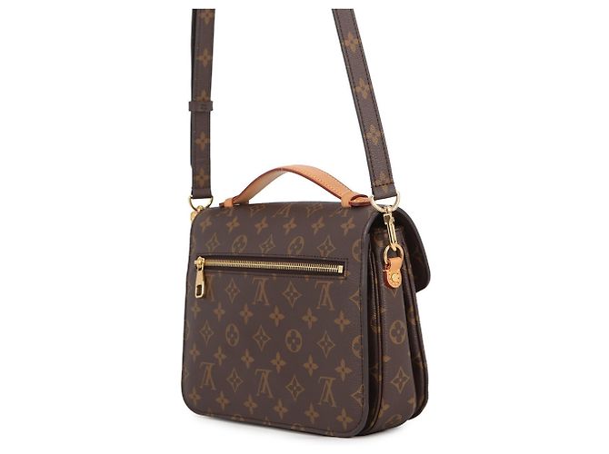 Borsa Louis Vuitton Monogram Pochette Métis MM Marrone - vista 2