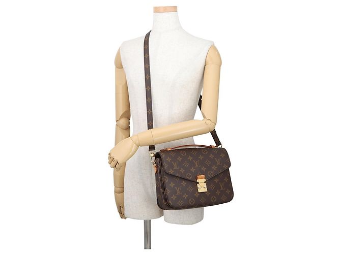 Borsa Louis Vuitton Monogram Pochette Métis MM Marrone - vista 5