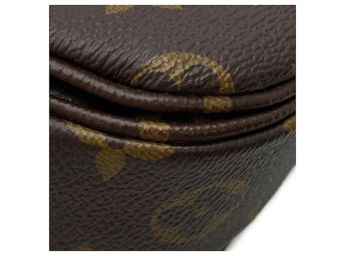 Borsa Louis Vuitton Monogram Pochette Métis MM Marrone - vista 8