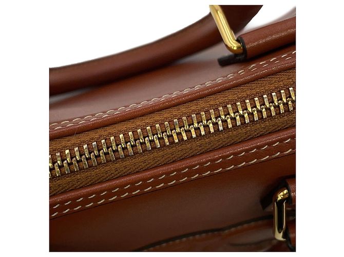 Céline Celine Boston Small Handtasche aus Triomphe-Leder Braun - Ansicht 10