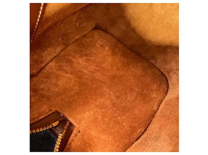 Céline Celine Boston Small Handtasche aus Triomphe-Leder Braun - Ansicht 11