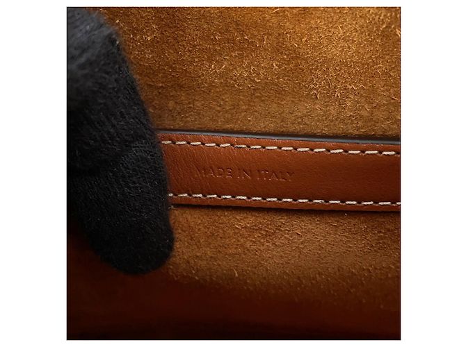 Céline Celine Boston Small Handtasche aus Triomphe-Leder Braun - Ansicht 14