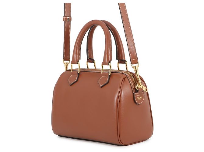 Céline Celine Boston Small Handtasche aus Triomphe-Leder Braun - Ansicht 2