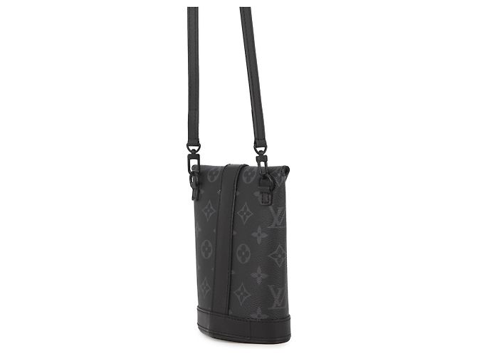 Borsa a Spalla Louis Vuitton Monogram Eclipse Envelope Pouch Nero - vista 2