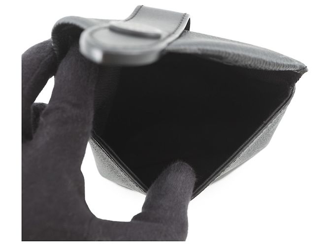 Borsa a Spalla Louis Vuitton Monogram Eclipse Envelope Pouch Nero - vista 5
