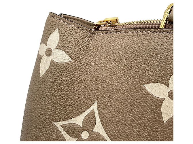 Borsa Louis Vuitton Bicolor Monogram Empreinte Petit Palais PM Grigio Crudo - vista 12
